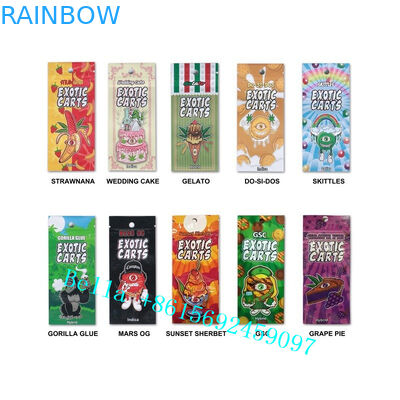 कस्टम मुद्रित Mylar बैग CBD Vape कारतूस पैकेजिंग बैग छोटे आकार जिपर बैग Vape टैंक के लिए