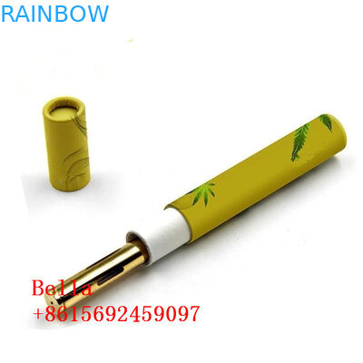 गोल CBD तेल पेपर बॉक्स पैकेजिंग ट्यूब बेलनाकार आकार अनुकूलित लोगो हर्बल के लिए