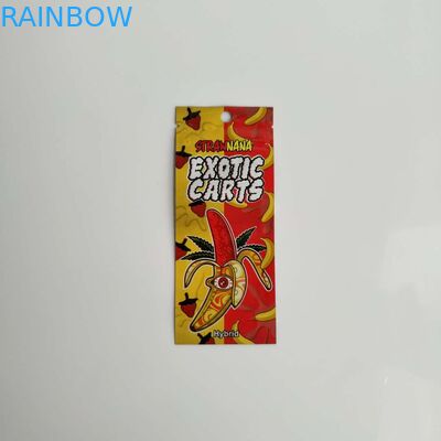 थ्री साइड सील प्लास्टिक पाउच पैकेजिंग रिसेबलेबल जिप वेप ऑयल पेन कार्ट्रिज बैग