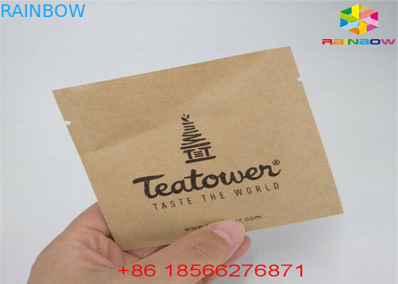 माचा चाय स्टैंड जिपर पाउच टुकड़े टुकड़े में सामग्री एल्यूमीनियम पन्नी रीसायकल क्राफ्ट पेपर