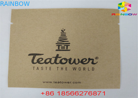 पुन: प्रयोज्य स्वनिर्धारित कागज बैग खाद्य थैली खिड़की के साथ ज़िपलॉक गंध सबूत खड़े हो जाओ