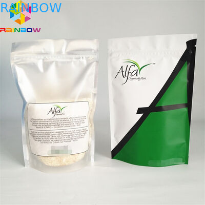 कस्टम अपने खुद के लोगो मुद्रण एल्यूमीनियम पन्नी पैकेजिंग बैग नीचे कली बैग के साथ नीचे पाउच बैग स्पष्ट ज़िप पन्नी बैग