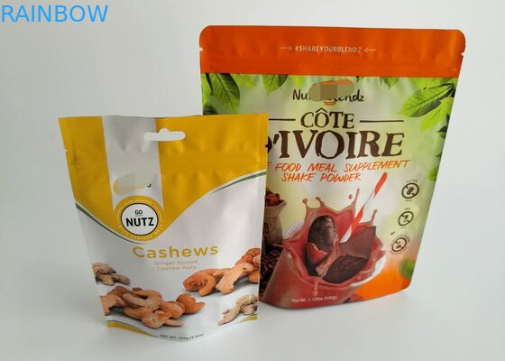 आर्गेनिक चिया सीड्स स्नैक कुकीज फूड पैकेजिंग बैग ग्रैवर प्रिंटिंग जिपर के साथ