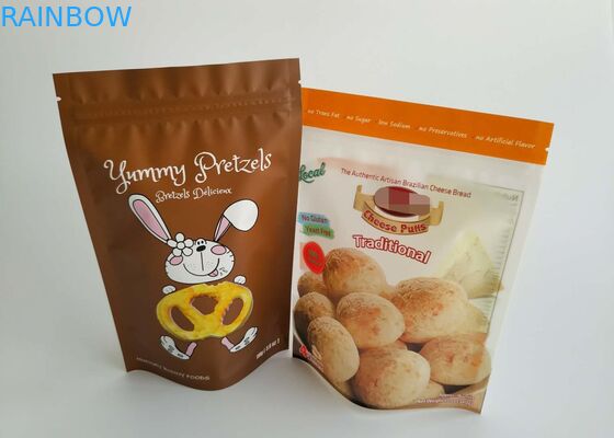 जिपर के साथ एल्यूमीनियम पन्नी मछली खाद्य प्लास्टिक पाउच पैकेजिंग Gravure मुद्रण