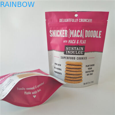 आलू के चिप्स / बिस्कुट के लिए एसजीएस प्लास्टिक स्नैक बैग पैकेजिंग कस्टम लोगो Mylar Doypack
