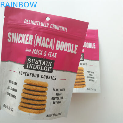 आलू के चिप्स / बिस्कुट के लिए एसजीएस प्लास्टिक स्नैक बैग पैकेजिंग कस्टम लोगो Mylar Doypack