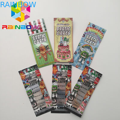 मिनी माइलर जिपलॉक बैग्स, माइलर फूड पैकेजिंग एक्सोटिक कार्ट्स वेप कार्ट्रिज होलोग्राफिक