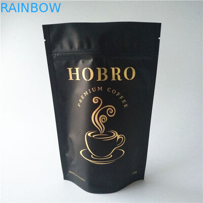 वाल्व के साथ रीसेबल चाय बैग पैकेजिंग एल्यूमीनियम पन्नी स्टैंड अप कॉफी बैग
