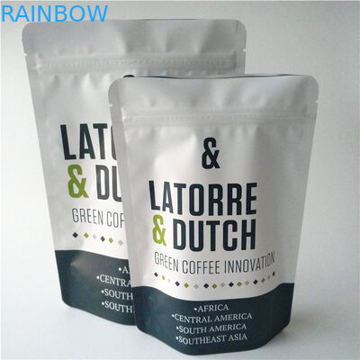 वाल्व के साथ रीसेबल चाय बैग पैकेजिंग एल्यूमीनियम पन्नी स्टैंड अप कॉफी बैग