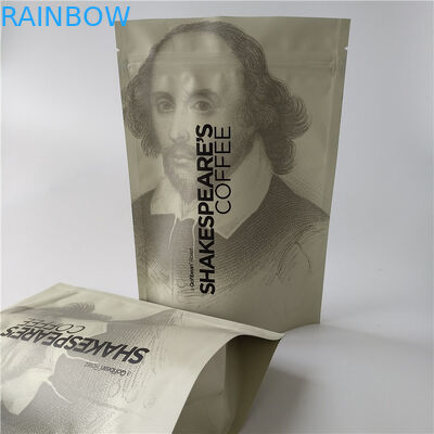 वाल्व के साथ रीसेबल चाय बैग पैकेजिंग एल्यूमीनियम पन्नी स्टैंड अप कॉफी बैग