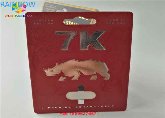 डबल गोली के साथ सेक्स गोली ब्लिस्टर कार्ड पैकेजिंग 3 डी डिस्प्ले बॉक्स कैप्सूल पेपर बॉक्स