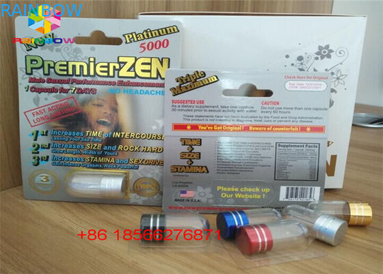 डबल गोली के साथ सेक्स गोली ब्लिस्टर कार्ड पैकेजिंग 3 डी डिस्प्ले बॉक्स कैप्सूल पेपर बॉक्स