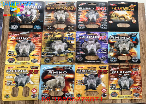 पुरुष संवर्धन ब्लिस्टर कार्ड पैकिंग तह पेपर कस्टम R7-5000 R7-3000