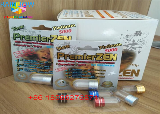 पुरुष संवर्धन ब्लिस्टर कार्ड पैकिंग तह पेपर कस्टम R7-5000 R7-3000