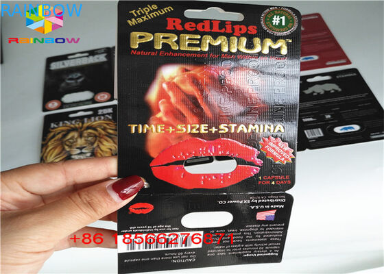 पुरुष संवर्धन ब्लिस्टर कार्ड पैकिंग तह पेपर कस्टम R7-5000 R7-3000