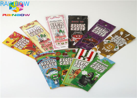 हर्बल इनसेन्स रेसेलेबल प्लास्टिक बैग AC1003 CBD Vape Oil Cartridge पैकेजिंग एप्लाइड