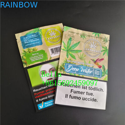 स्पष्ट सामने Mylar ज़िप प्लास्टिक बैग CBD मेंढक च्यू गमियों पैकेज पाउच पाउच