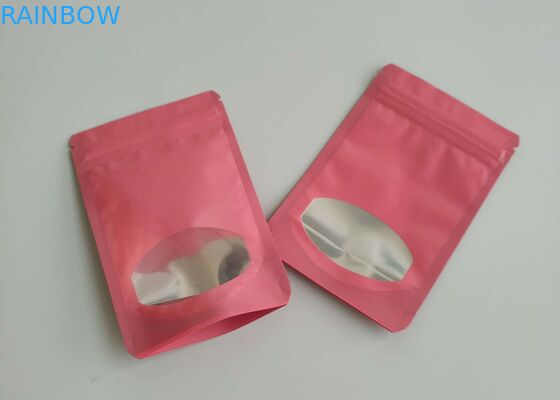 स्पष्ट रूप से खिड़की के साथ विभिन्न रंग प्लास्टिक पाउच पैकेजिंग चॉकलेट फल कैंडी बैग