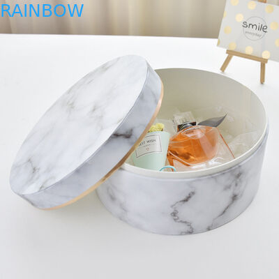 लोगो के साथ निविड़ अंधकार पुनर्नवीनीकरण कागज बॉक्स पैकेजिंग कार्डबोर्ड दौर फूल बक्से