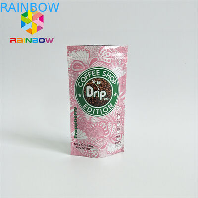 टुकड़े टुकड़े में सामग्री प्लास्टिक पाउच पैकेजिंग ज़िपलॉक एक तरह से वाल्व के साथ बैग खड़े हो जाओ