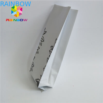 क्राफ्ट पेपर साइड गस्सेट स्टैंड अप कॉफी पाउच, सील प्लास्टिक बैग कस्टम प्रिंटिंग