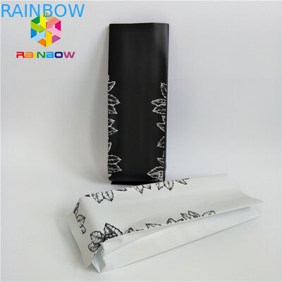 क्राफ्ट पेपर साइड गस्सेट स्टैंड अप कॉफी पाउच, सील प्लास्टिक बैग कस्टम प्रिंटिंग