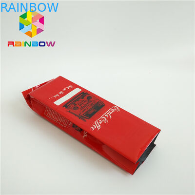 क्राफ्ट पेपर साइड गस्सेट स्टैंड अप कॉफी पाउच, सील प्लास्टिक बैग कस्टम प्रिंटिंग