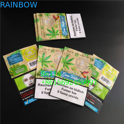 स्पष्ट खिड़की स्टैंड जिपर पाउच हर्बल चाय सीबीडी पॉवरफूड पैकेजिंग के लिए कस्टम प्रिंटिंग