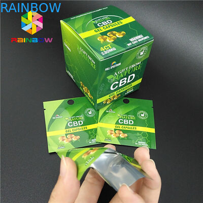 बाल सबूत प्लास्टिक पाउच पैकेजिंग Resealable Ziplock Mylar बैग CBD गांजा खरपतवार पैकेज
