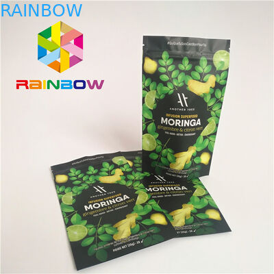 मैट सर्फेस फिनिश प्लास्टिक पाउच पैकेजिंग जिपर स्टैंड अप प्रोटीन पाउडर बैग