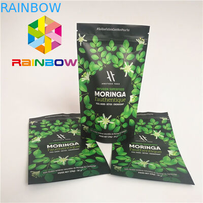 मैट सर्फेस फिनिश प्लास्टिक पाउच पैकेजिंग जिपर स्टैंड अप प्रोटीन पाउडर बैग