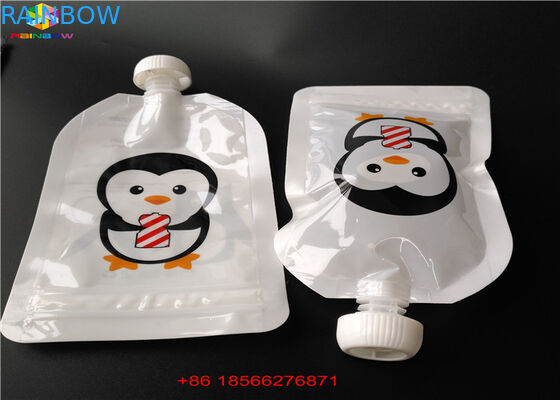 एफडीए / एसजीएस टोंटी बैग पैकेजिंग एल्यूमीनियम पन्नी स्टैंड अप बैग तरल खाद्य / पेय के लिए