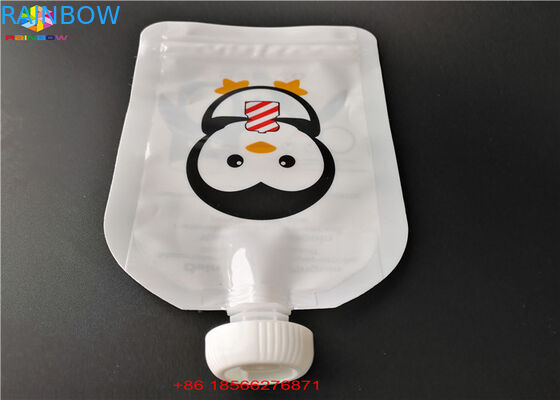 एफडीए / एसजीएस टोंटी बैग पैकेजिंग एल्यूमीनियम पन्नी स्टैंड अप बैग तरल खाद्य / पेय के लिए