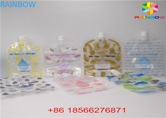 एफडीए / एसजीएस टोंटी बैग पैकेजिंग एल्यूमीनियम पन्नी स्टैंड अप बैग तरल खाद्य / पेय के लिए