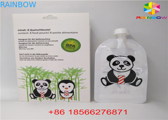 एफडीए / एसजीएस टोंटी बैग पैकेजिंग एल्यूमीनियम पन्नी स्टैंड अप बैग तरल खाद्य / पेय के लिए