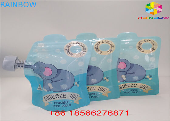 एफडीए / एसजीएस टोंटी बैग पैकेजिंग एल्यूमीनियम पन्नी स्टैंड अप बैग तरल खाद्य / पेय के लिए