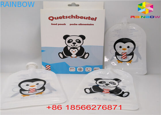 पुन: प्रयोज्य तरल टोंटी बैग, टोपी Doypack पन्नी रस टोंटी के साथ पाउच खड़े हो जाओ