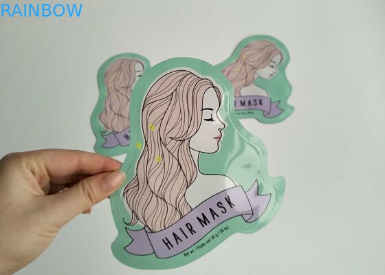 विशेष आकार एल्यूमीनियम पन्नी पक्ष कली प्लास्टिक कॉस्मेटिक बैग चेहरे शीट मास्क पैकेजिंग