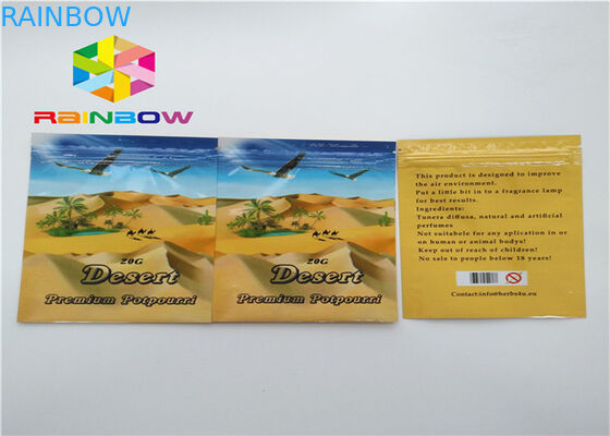 छोटे ज़िपलॉक पैकिंग बैग, हर्बल धूप ऊर्जा गोलियों के लिए एल्यूमीनियम पन्नी थैली