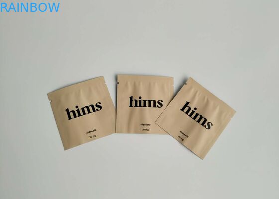 विटामिन कैप्सूल कस्टम मुद्रित स्टैंड पाउच, हीट सील पैकेजिंग बैग किसी भी आकार