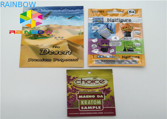 सीएमवाईके प्रिंटिंग हीट सील पैकेजिंग बैग, स्मेल प्रूफ स्टैंड अप जिपर पाउच बैग