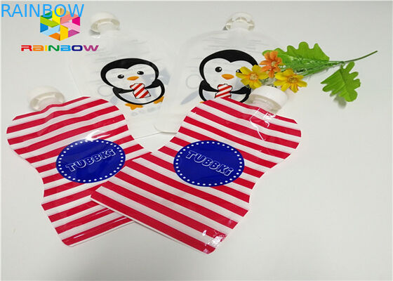 एल्यूमीनियम पन्नी स्टैंड अप टोंटी थैली पैकेजिंग अनुकूलित मुद्रण 120 मिलीलीटर प्लास्टिक