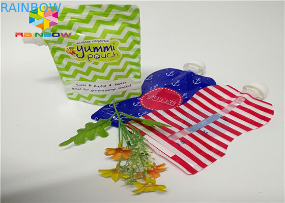 एल्यूमीनियम पन्नी स्टैंड अप टोंटी थैली पैकेजिंग अनुकूलित मुद्रण 120 मिलीलीटर प्लास्टिक