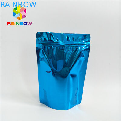 खाद्य ग्रेड कस्टम मुद्रित स्टैंड अप पाउच मुद्रित गंध प्रूफ एल्यूमीनियम पन्नी ज़िपलॉक