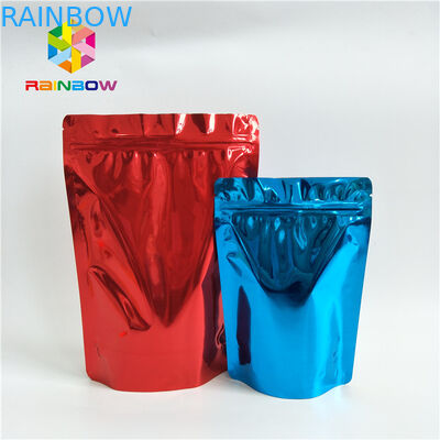 खाद्य ग्रेड कस्टम मुद्रित स्टैंड अप पाउच मुद्रित गंध प्रूफ एल्यूमीनियम पन्नी ज़िपलॉक