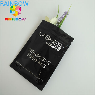 ज़िप शीर्ष हीट सील पैकेजिंग बैग पलकें होलोग्राफिक थैली साफ सामने खड़े हो जाओ