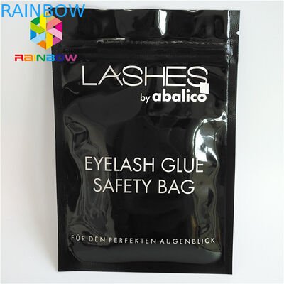 ज़िप शीर्ष हीट सील पैकेजिंग बैग पलकें होलोग्राफिक थैली साफ सामने खड़े हो जाओ