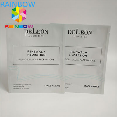3 परतों टुकड़े टुकड़े में सामग्री प्लास्टिक पाउच पैकेजिंग मुखौटा पन्नी ज़िपलॉक बैग चेहरे की नकाब के लिए