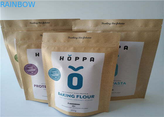 भोजन के लिए छोटे एल्यूमीनियम पन्नी ज़िप लॉक पेपर बैग पैकेजिंग पाउच Doypack मैट प्रभाव