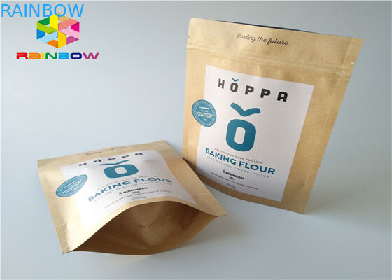 क्राफ्ट पेपर स्वनिर्धारित पेपर बैग एल्युमिनियम फॉयल माइलर जिपलॉक नमी अवरोधक